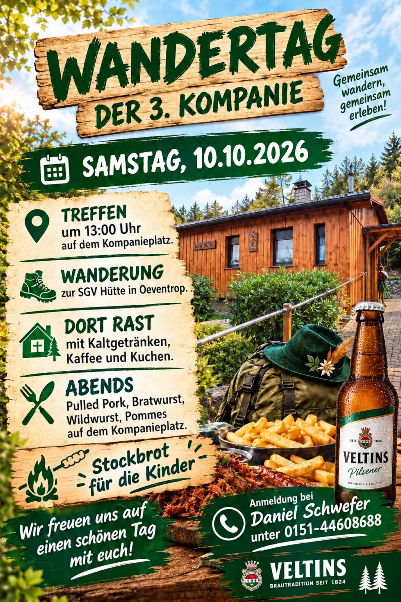 Wandertag der 3. Kompanie